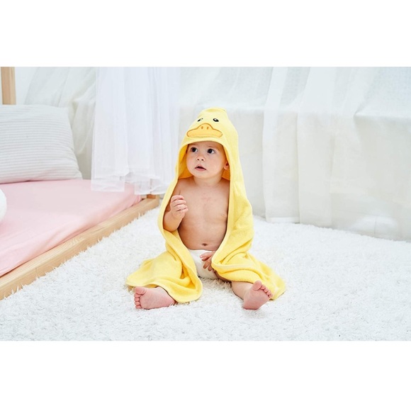 HipHop Panda Baby Hooded Towel - Yellow Duck, 30 x 40 - Picture 3 of 7